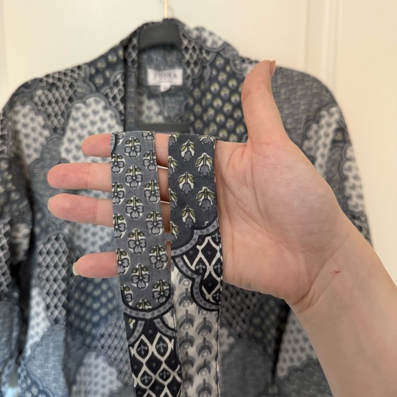 JISORA Tie and Dye Print Jharokha Cotton Shrug - Picture 7 of 12